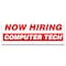 Signmission Now Hiring Computer Tech Banner Apply Inside Accepting Application Single Sided B-120-30218 - alternate 1